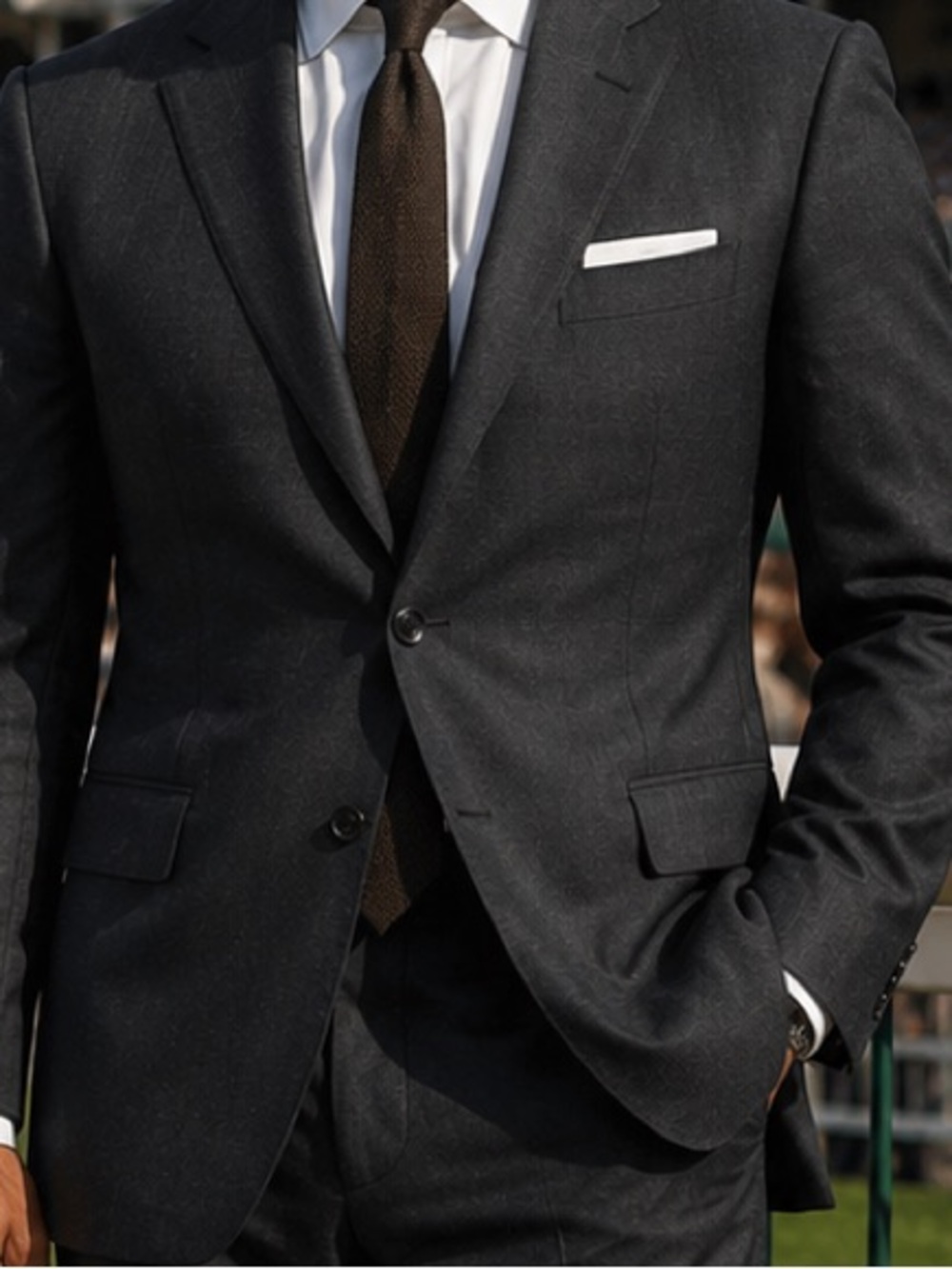 Peter Millar Wool Charcoal Sport Coat / Blazer